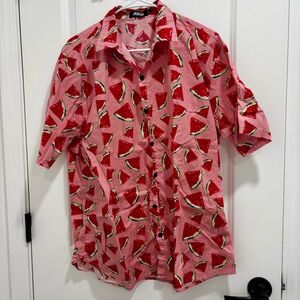 Jogal Watermelon Pattern Short Sleeve & Shorts Set Golf Cruise Mens XL